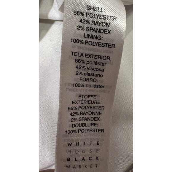 White House Black Market WHBM Tan Beige Rayon Blend Straight Pencil Skirt 8 - Picture 7 of 8